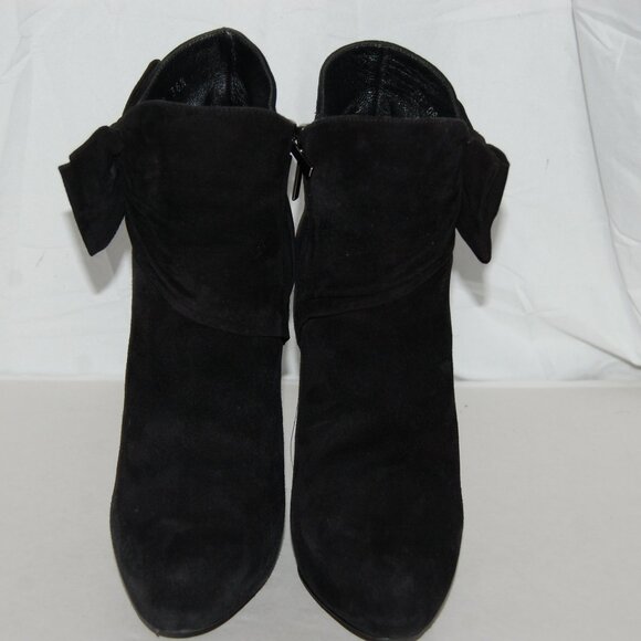 36.5/6.5❤️ CHRISTION DIOR HIGH HEEL BLACK SEUDE LEATHER ANKLE BOOTS BOOTIE… - Picture 4 of 13